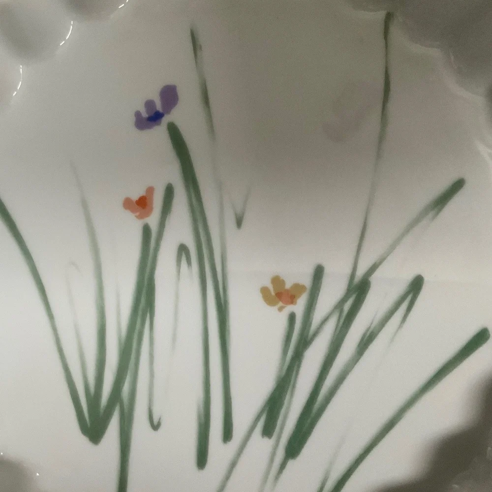 Mikasa Vintage Ultra Ceram Bake and Serve Fluted Quiche Dish Sketchbook Pattern